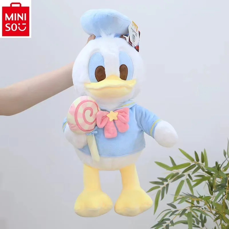 MINISO   Disney cartoon Mickey and Donald Duck plush toy backpack, student friendly multifunctional storage bag