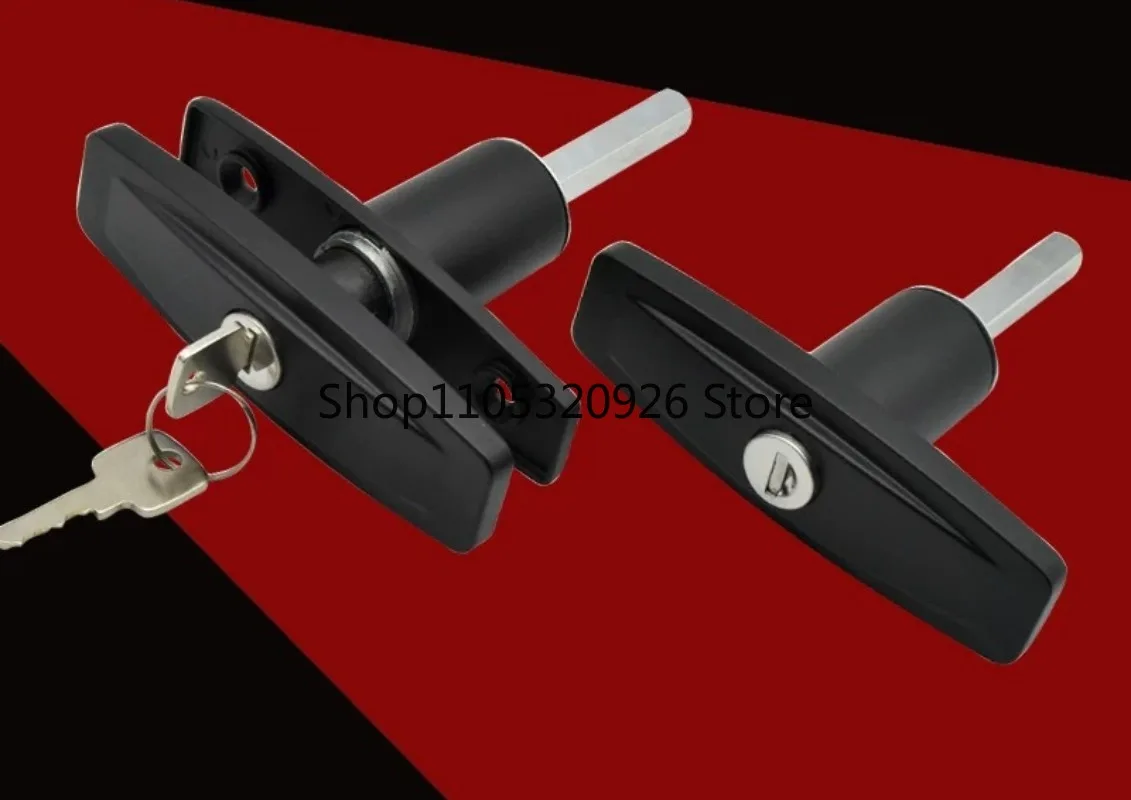 Clockwise Pop-Up T-Handle Lock - Black Non-Threaded Lock with Gasket for Tonneau Cover & Truck Bed Covers