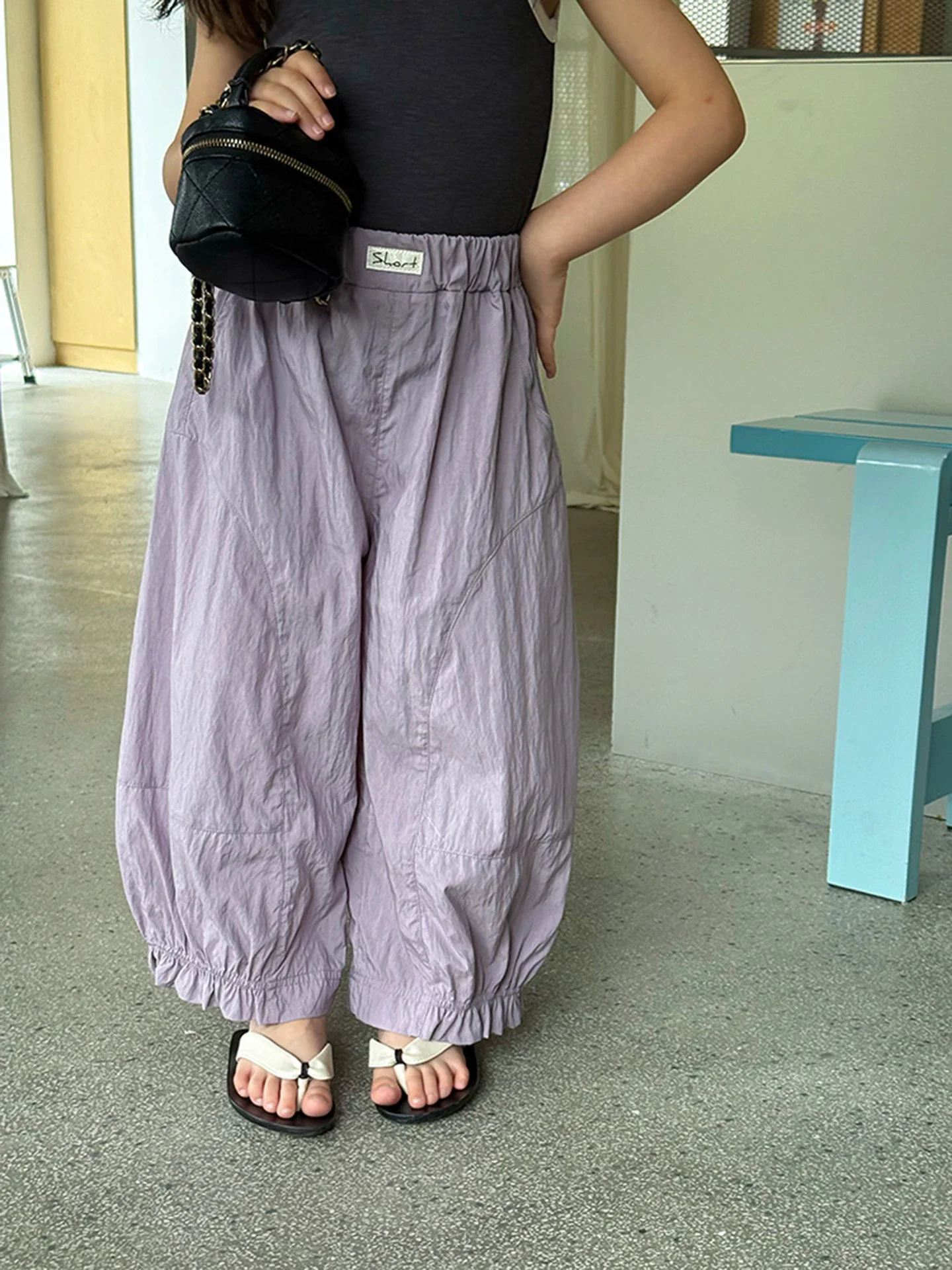 صيف جديد Sle أطفال بنات كشكش بالون السراويل كول الإحساس البعوض برهان فضفاض عادية هارلان السراويل أبي السراويل