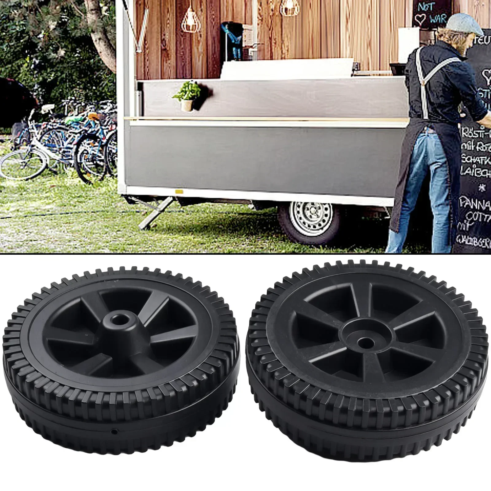 Parti di ricambio per ruote per griglia nuovissime 170/177mm Accessori per griglie per barbecue da 7 pollici per griglie a gas