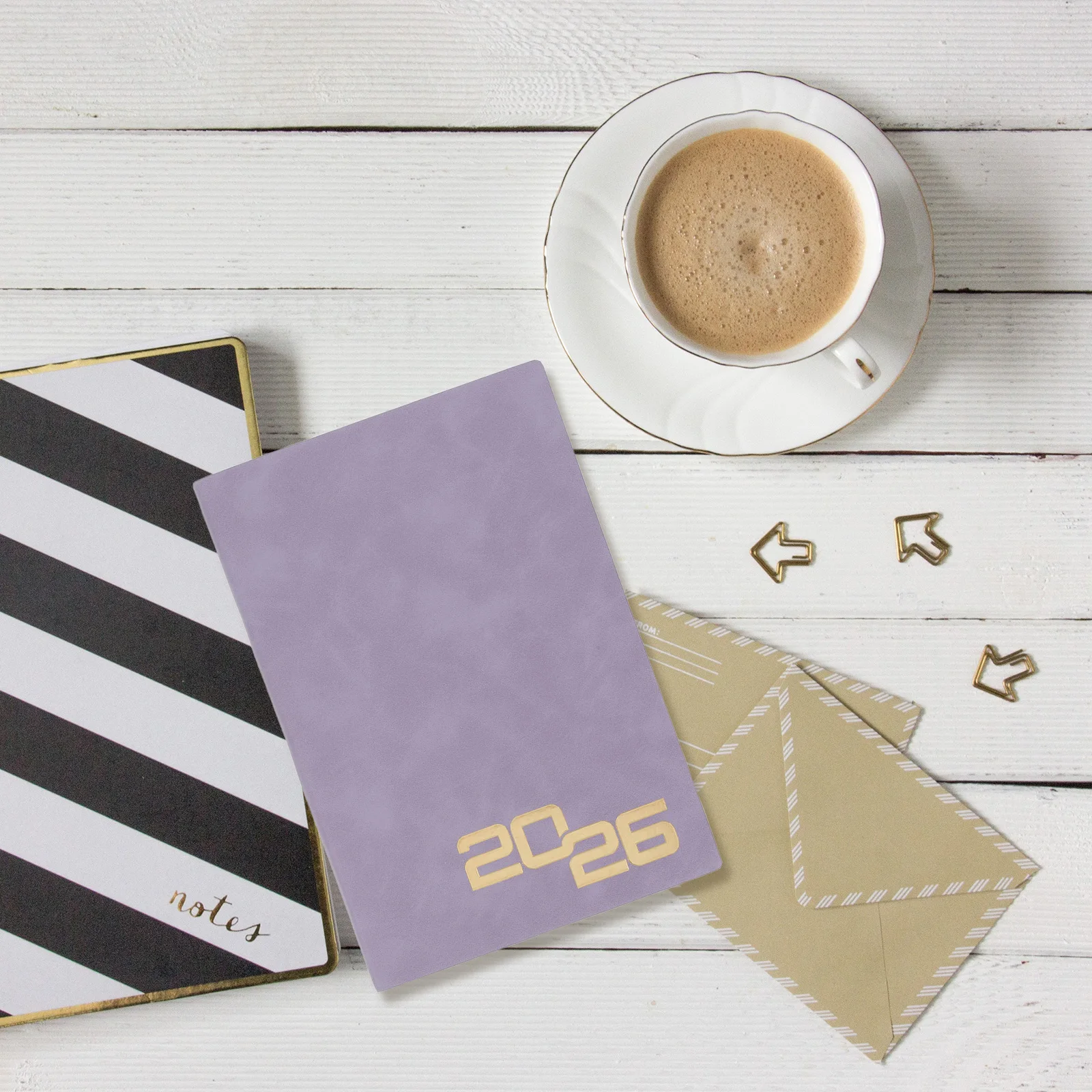 2026 Schedule Planner Daily Journal Notebook Pink Appointment Work Monthly Weekly Time Management Portable Faux Cover