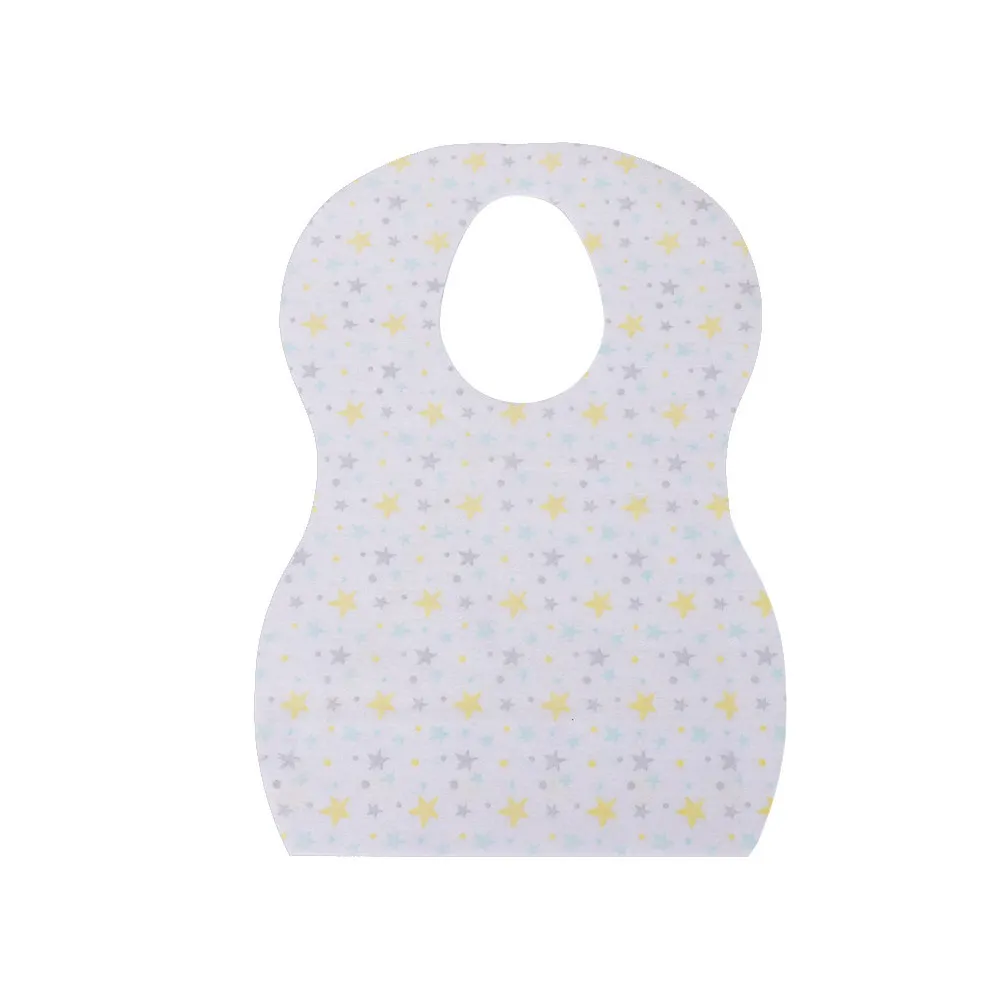 20Pcs Baby Bib Disposable Waterproof Soft Skin-Friendly Unisex Infant Feeding Bibs for Messy Eating Spills Protection Lunch