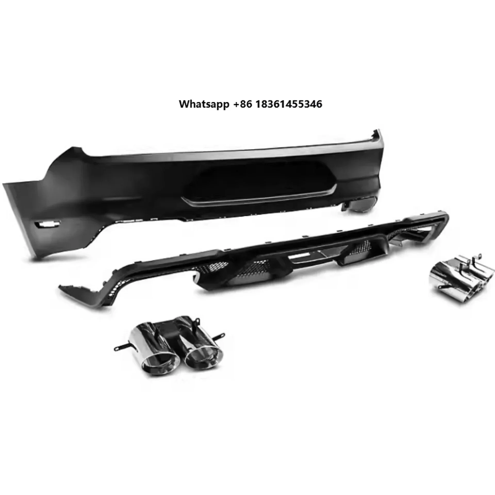 

Rear Bumper Assembly Spoiler Tail Throat for Mustang GT500 2015-2017 Modified New Style Body Kit Car Accessories