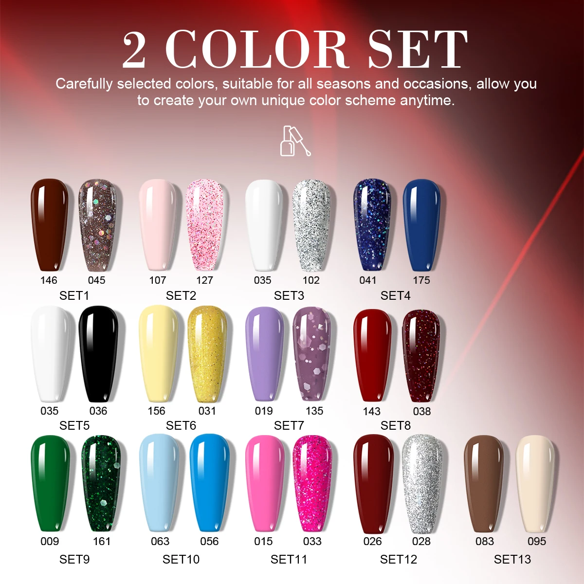 LIMEGIRL 8ML Gel Nail Polish White Black Gel Polish Semi Permanent Soak Off UV LED French Gel Varnish Nail Art DIY at Home
