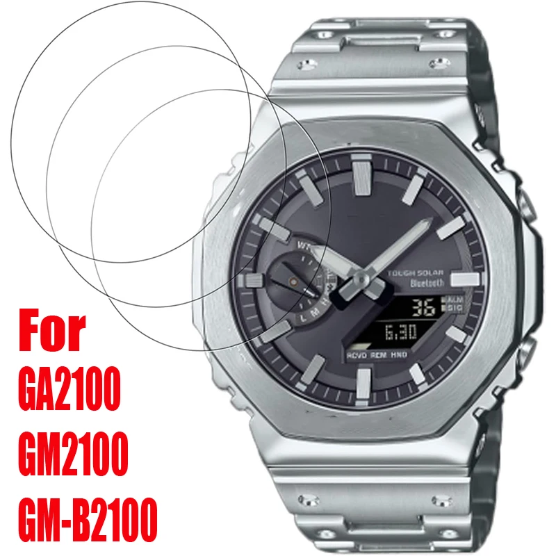 1-6PCS Screen Protector Film for Casio GA2100/GM2100/GM-B2100 Watch Accessories Tempered Glass Film HD Clear  Anti Scratch Cover
