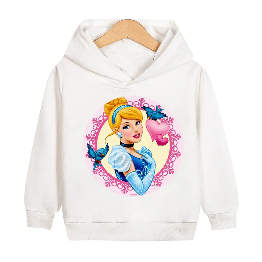 Snow White Dwarfs Casual Hoodies Clothes Princess Anna Fashion Cartoon Children Autumn Sweatshirt Pullover Boys Girls Top Kids