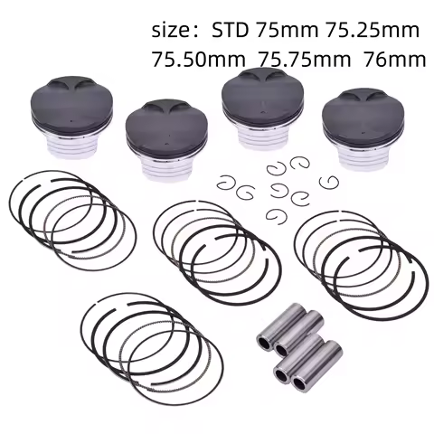 75mm-76mm For Honda CBR954 MV9 CBR1000 2004-2007 CBR 1000 954 STD +25 +50 +75 Pin 17mm Motorcycle Piston Rings Kit