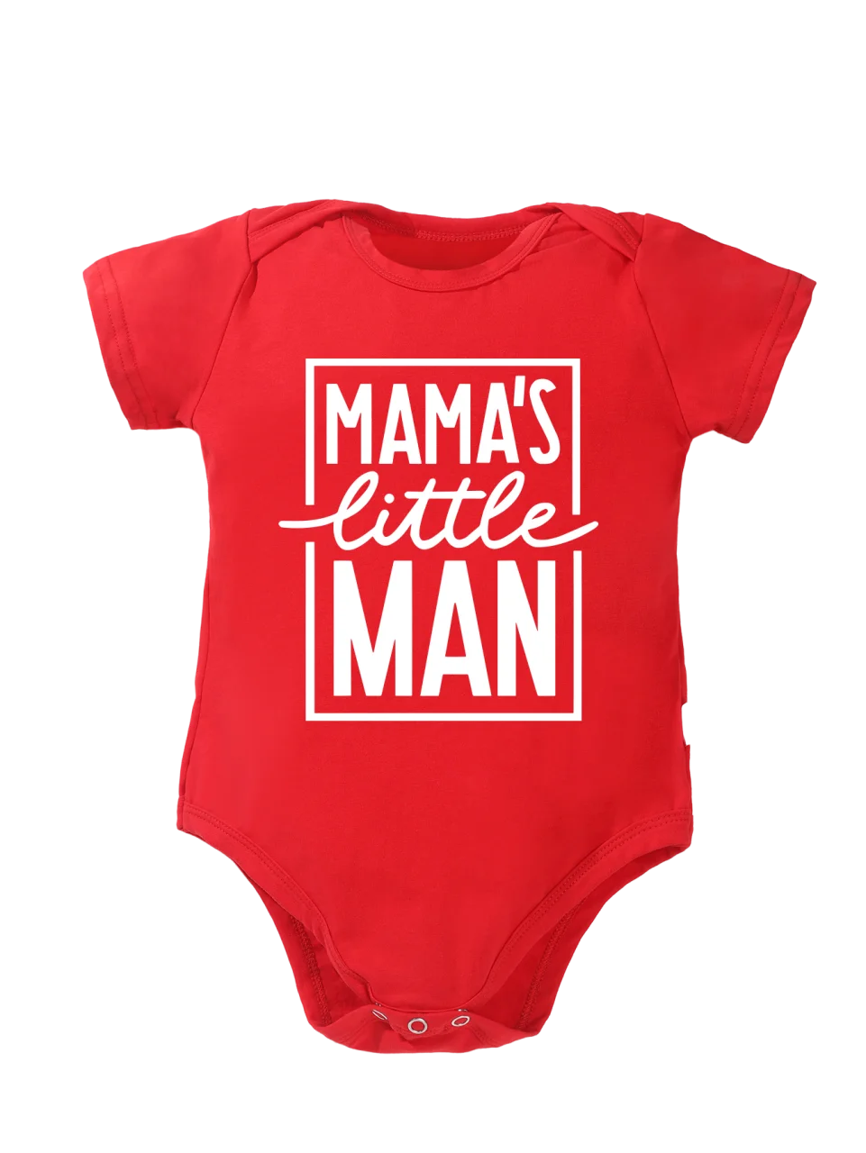 MAMA\'S Little MAN Newborn Boy and Girl Clothes Oneses Cute Baby Bodysuit Cotton Fashion Trend Street Short Sleeved Jumpsuit