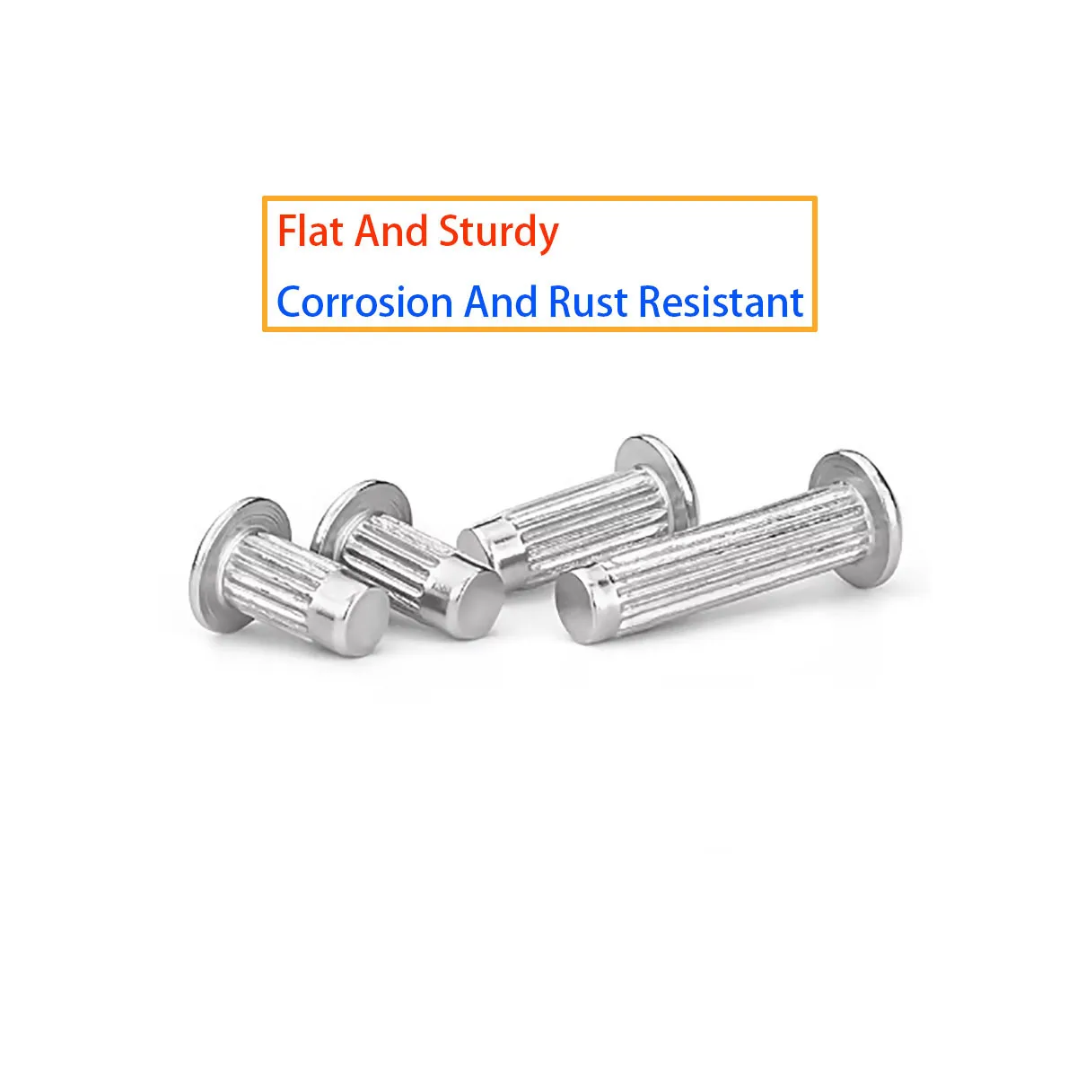 

M2.5 M3 M4 M5 M6 304 Stainless Steel Aluminum Knurled Solid Rivets for Nameplate Logo