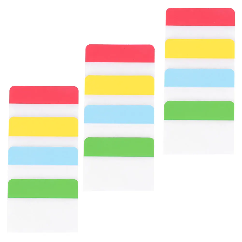 3 set 3 Sets Page Markers Sticky Index Flag Tabs Colored Memo Sticker Bookmarks Repositionable Note Tabs File Index