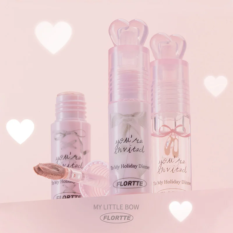 FLORTTE Soft Misty Lip Glaze, Gentle Daily Lipstick, Lightweight & Non-Stick Cup