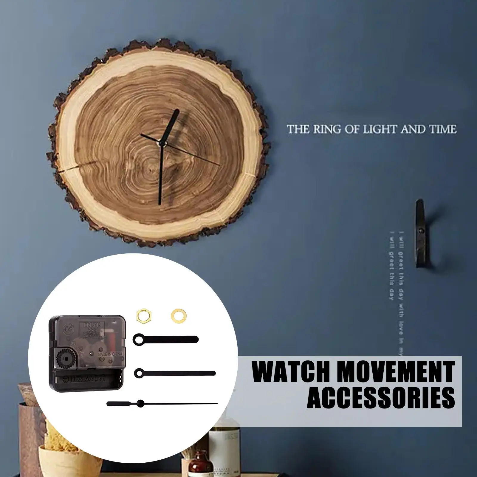 Professional Quartz Wall Clock Movement Cross Stitch Decorative Clock DIY Repair Wall Accessories Parts Tool Kit E6P0