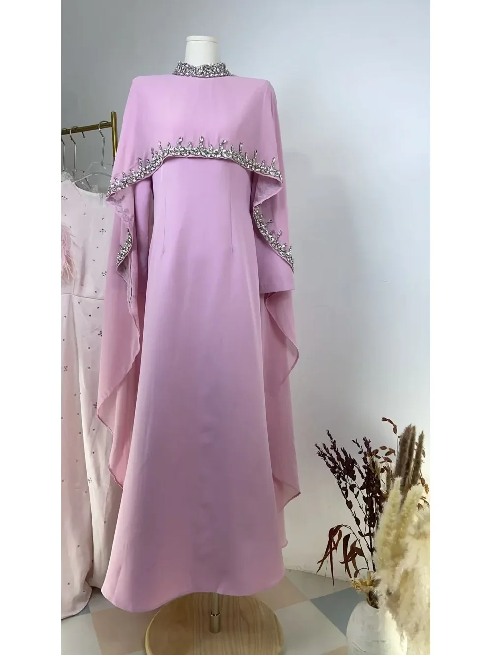 Eid vrouwen Jurk abaya moslim Ramadan Jalabiya Borduren Feestjurken Dubai Lange Gewaad Marokko Kaftan Islam Vestidos Largos 2025