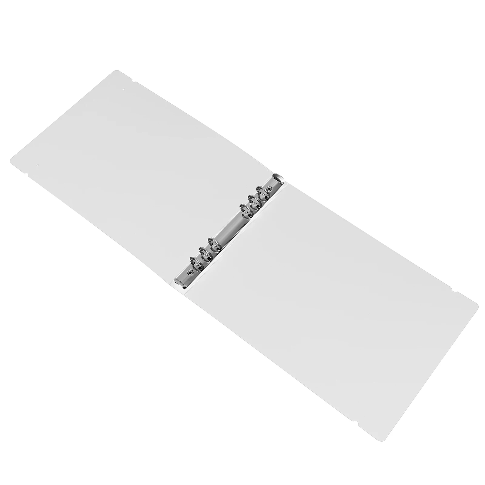 Transparent File Folder A4 Binder 6 Holes White Cover Plastic Notebook Shell Large Capacity Study Office Supplies