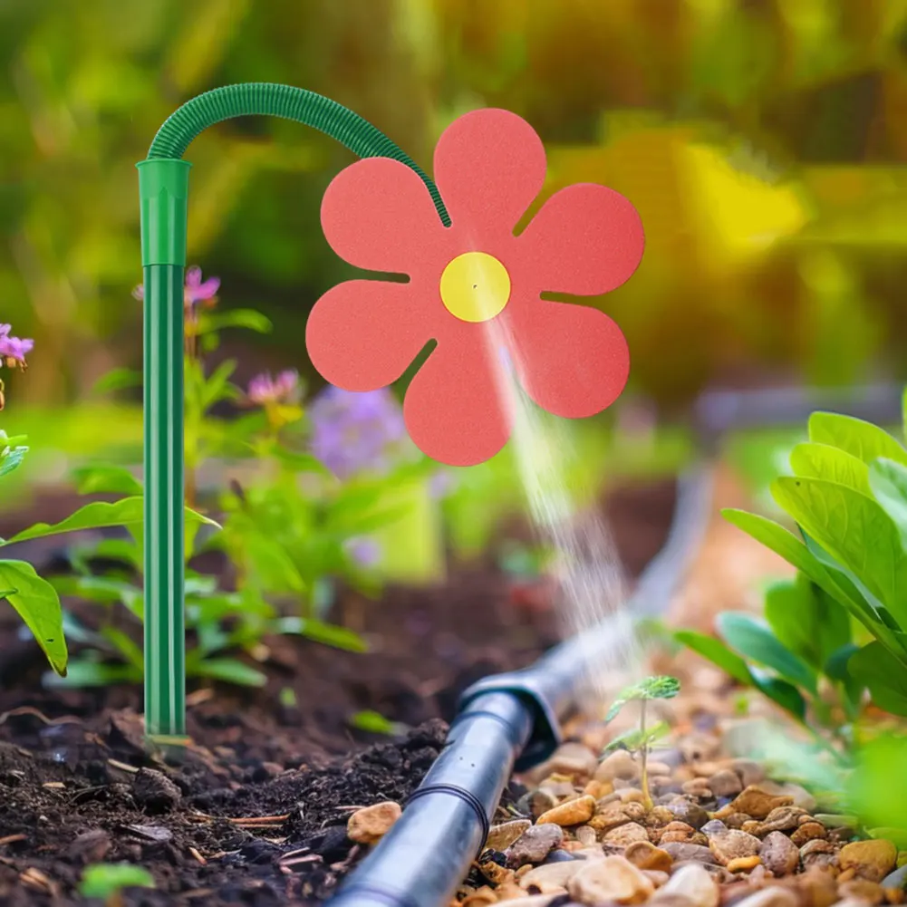 Crazy Daisy Sprinkler 360 Rotating Dancing Flower Water Sprinkler Adjustable Garden Sprinkler for Yard Watering