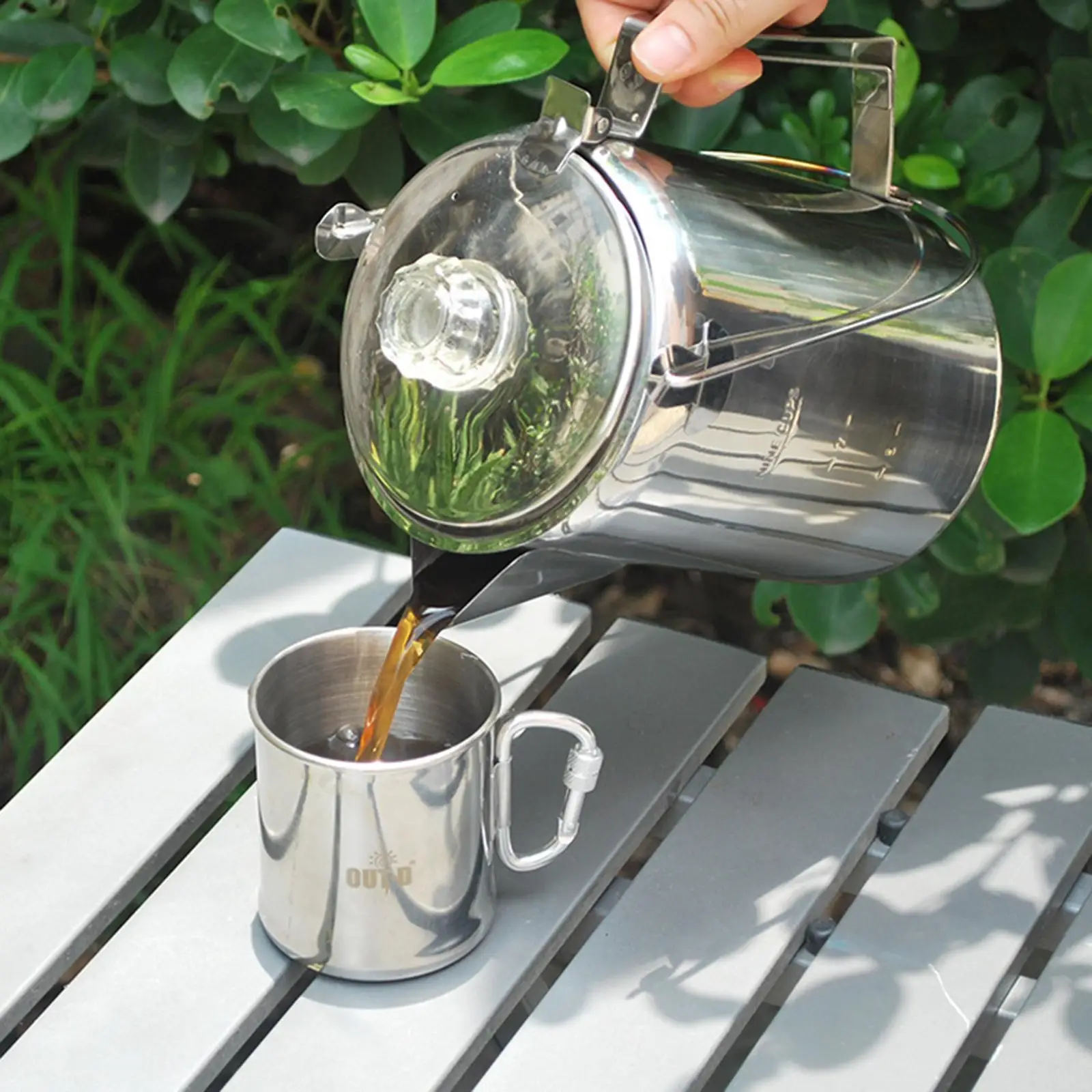 

Coffee Mug Camping Mug at The French Press Pot Cooking Travel