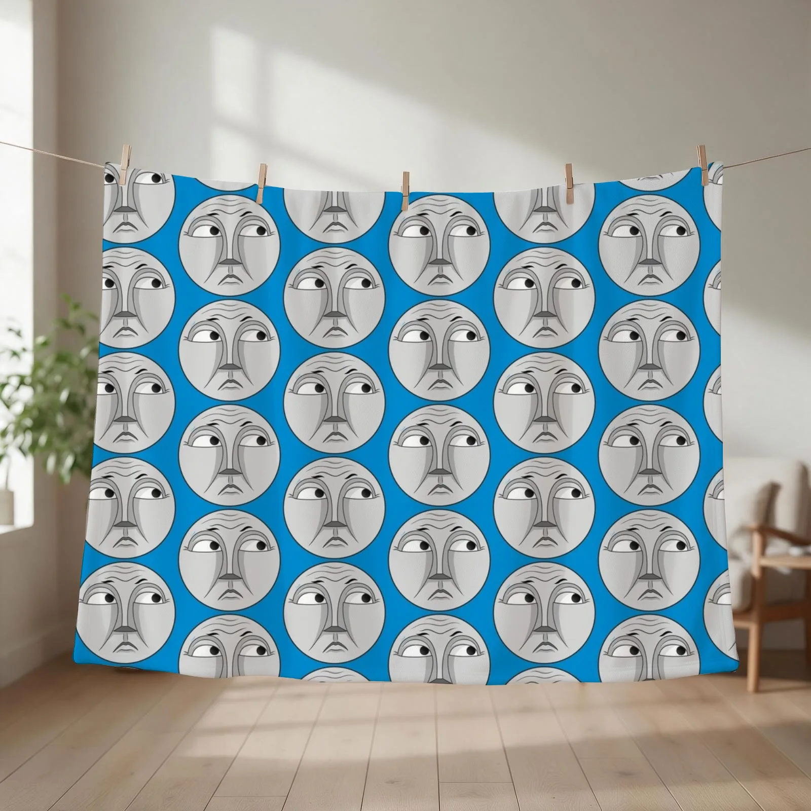 Gordon (grumpy face) Throw Blanket Thermals For Travel Baby decorative heavy to sleep Blankets