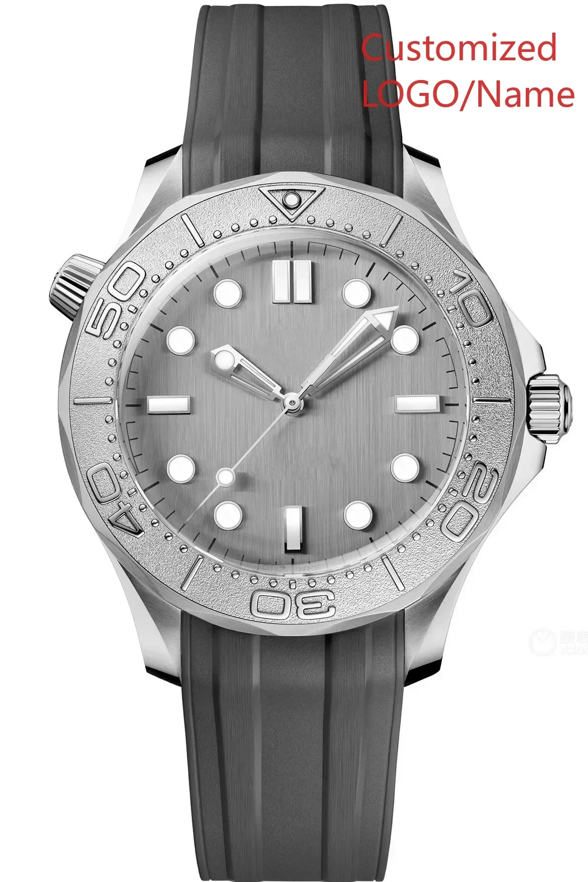 A88 Store  Luxury Men Automatic Mechanical Watch 904L Stainless Steel  Ceramic Bezel Sapphire Rubber Strap Customized