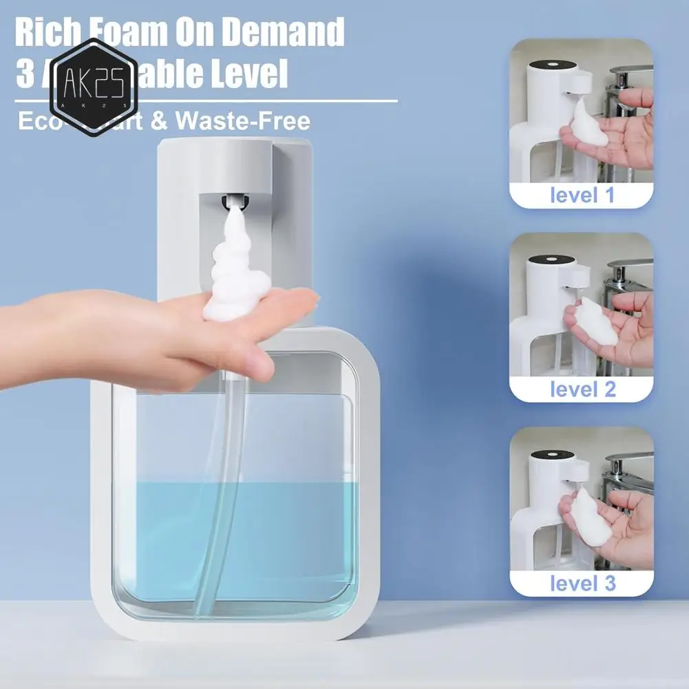 

AK25-Электрический автоматический дозатор пены для мыла 17 унций/500 мл, бесконтактный дозатор для мыла для рук и посуды - для кухни и ванной комнаты
