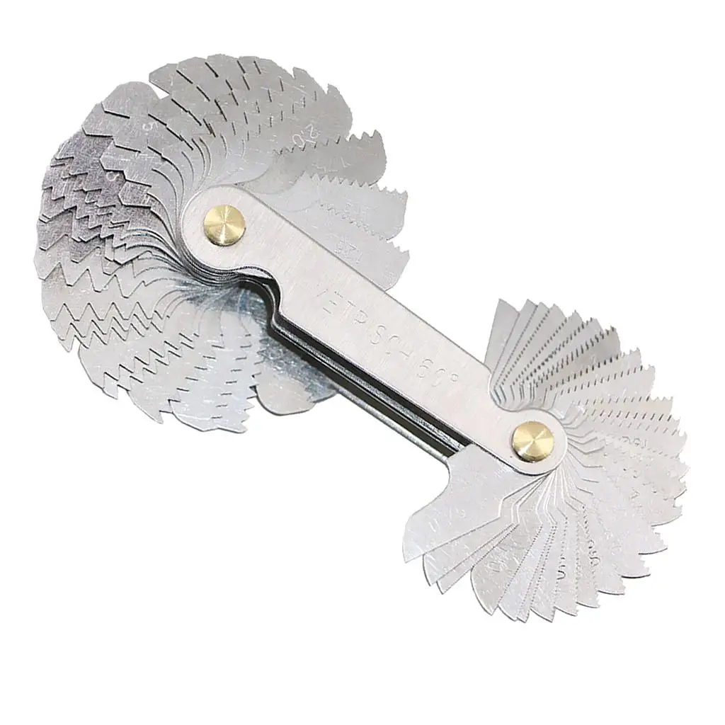 55 Degree Screw Pitch Gauge Foldable Thread Measurement Tool for Home DIY and Industrial Projects