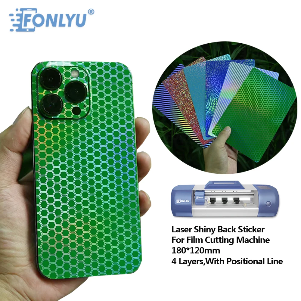 FONLYU New Patterns Random Back Cover Sticker Mixed Mobile Phone Protector Skin Membrane For Film Hydrogel Cutting Machine 50pcs