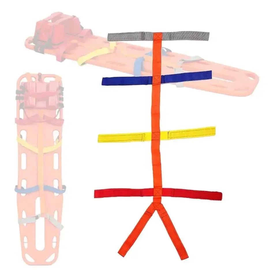 Large Spine Board Safety Belts With Reflective Material Patient Restraint Rescue Strap Safety Belts