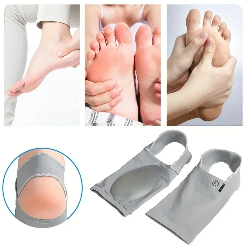 1 Pasang Lengan Penopang Lengkungan - Penahan Kompresi Metatarsal untuk Penopang Kaki Datar & Bantuan Plantar Fasciitis Pria Wanita