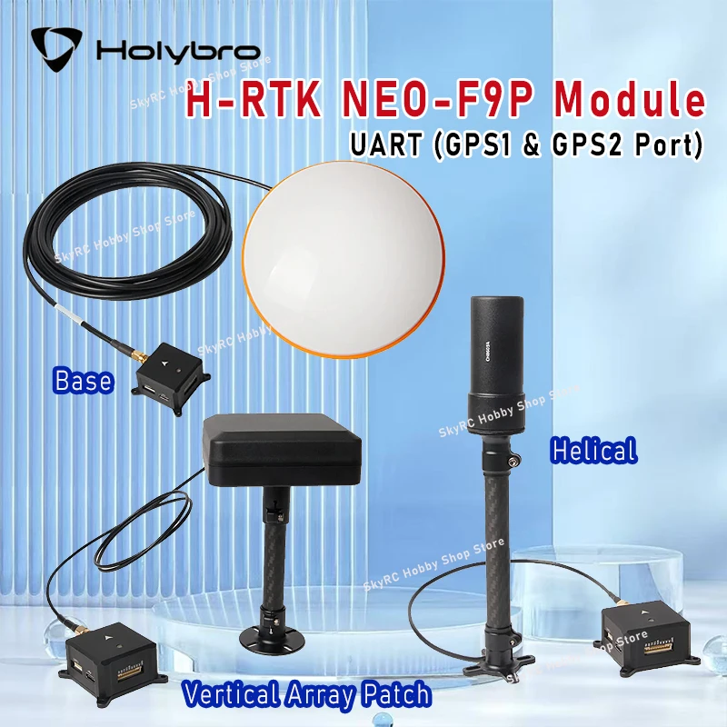 

Модуль GNSS HolyBro H-RTK NEO-F9P - 3 варианта антенн, компас RM3100, IP66, RTK с сантиметровой точностью для RC FPV