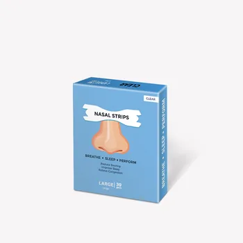 30ชิ้น/กล่อง Snoring Stopper Clear แถบจมูกไม่ Snore ดีกว่าจมูก Breathe Sleeping Relax(66X19มม.) antis-Noring Patch