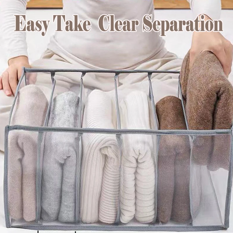 Sweater Jeans Pants Organizer Box Storage Clothes Organizer Cabinet Storage Organizer For Underwear T-Shirt Socks Storage Box