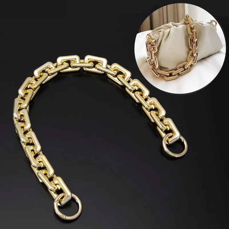 

Chunky Acrylic Bag Chain Ultra Lightweight Resin Strap Replacement Underarm Handle Handbag Decoration Accessory for Clutch Purse