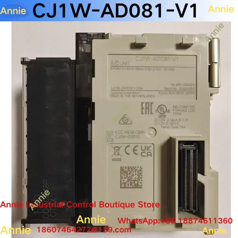 brand-new PLC module CJ1W-AD081-V1 A/D conversion unit, 8-point input, supports 0-5V/4-20mA