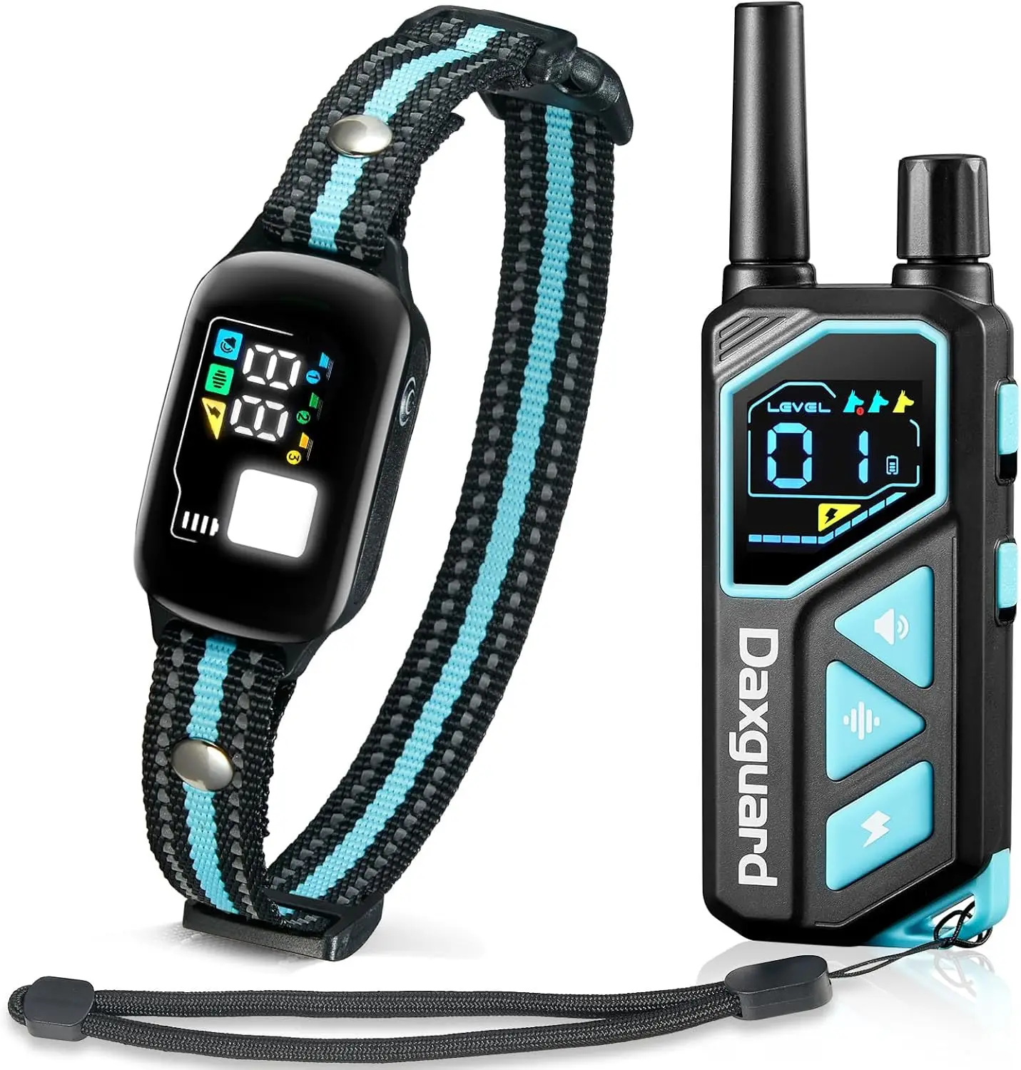 

Dog Shock Collar 3300ft Range IPX7 Waterproof, Rechargeable Bark Control with Vibration, Beeper, Keypad Lock for Dogs 7-120lbs