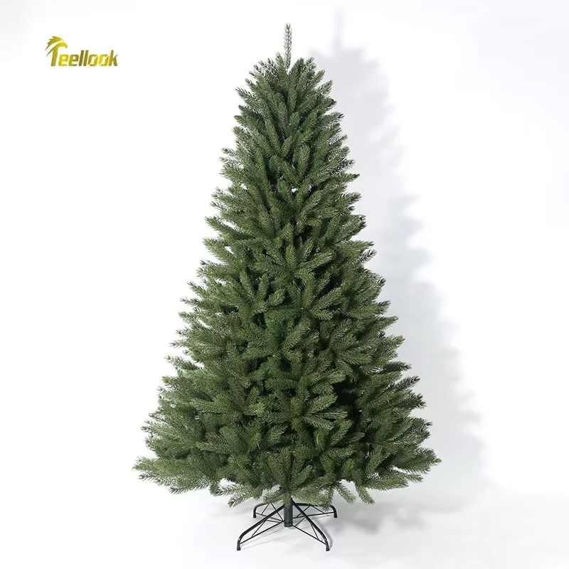 

Teellook's new faux pine PE eco-friendly leaves are available for Christmas home decoration in shopping malls as New Year gifts