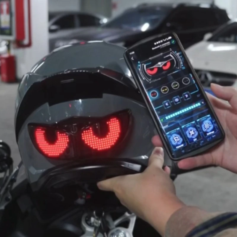 

Полноцветные динамические RGB-фонари для велосипедов и мотоциклов с управлением через приложение, многофункциональные светодиодные фонари «Глаза дьявола»
