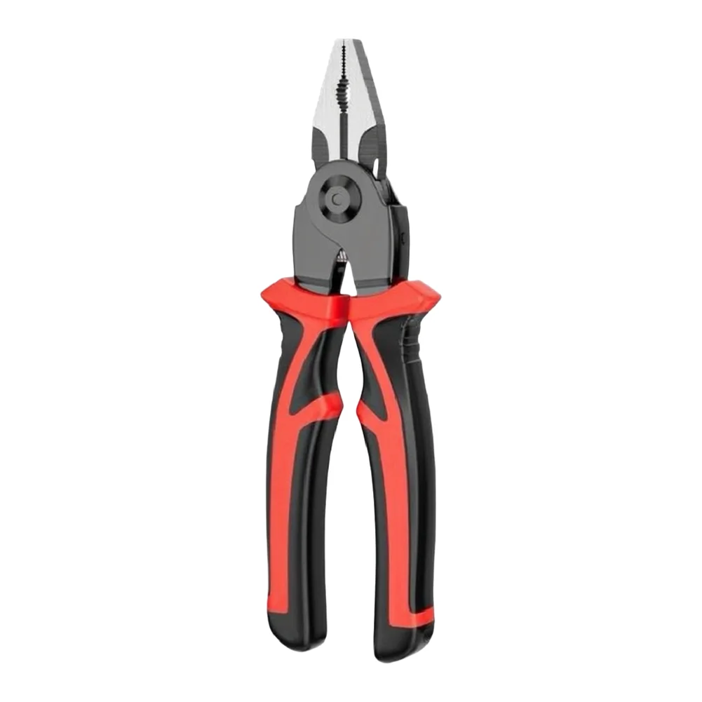 5 in 1 Pliers Set Tool Steel Construction Ergonomic Non Slip Handle for Wire Stripping Crimping Cutting and Gripping