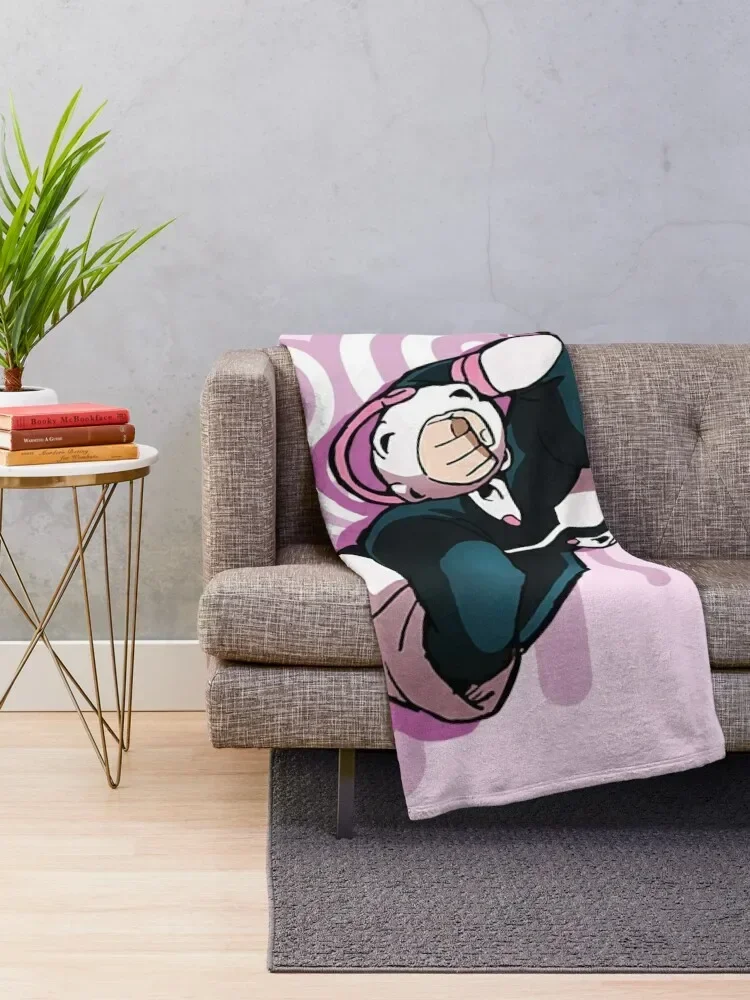 BNHA Uraraka Ochaco Throw Blanket valentine gift ideas Sofa Throw Blankets