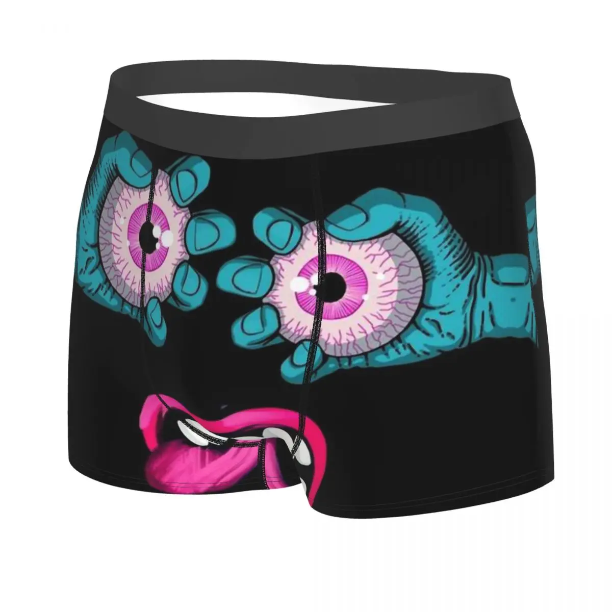 Monster Face Man's Underwear, Highly Breathable printing Top Quality Gift Idea