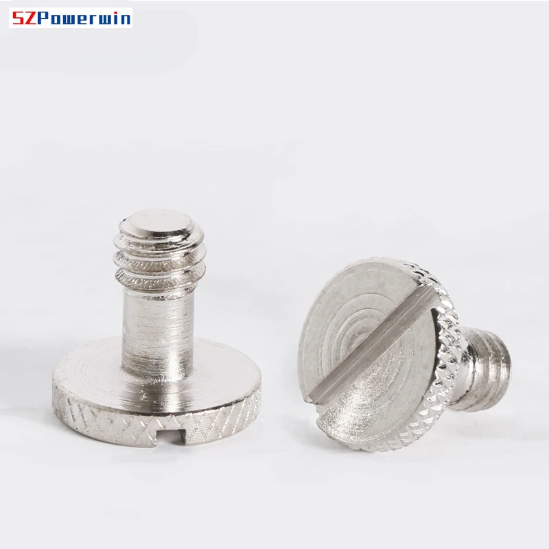 SZPowerwin 10pcs/lot Camera Screw 1/4 Inch Quick Release Screw Tripod Plate Mount Screw For Tripod Ball Quick Release Plate