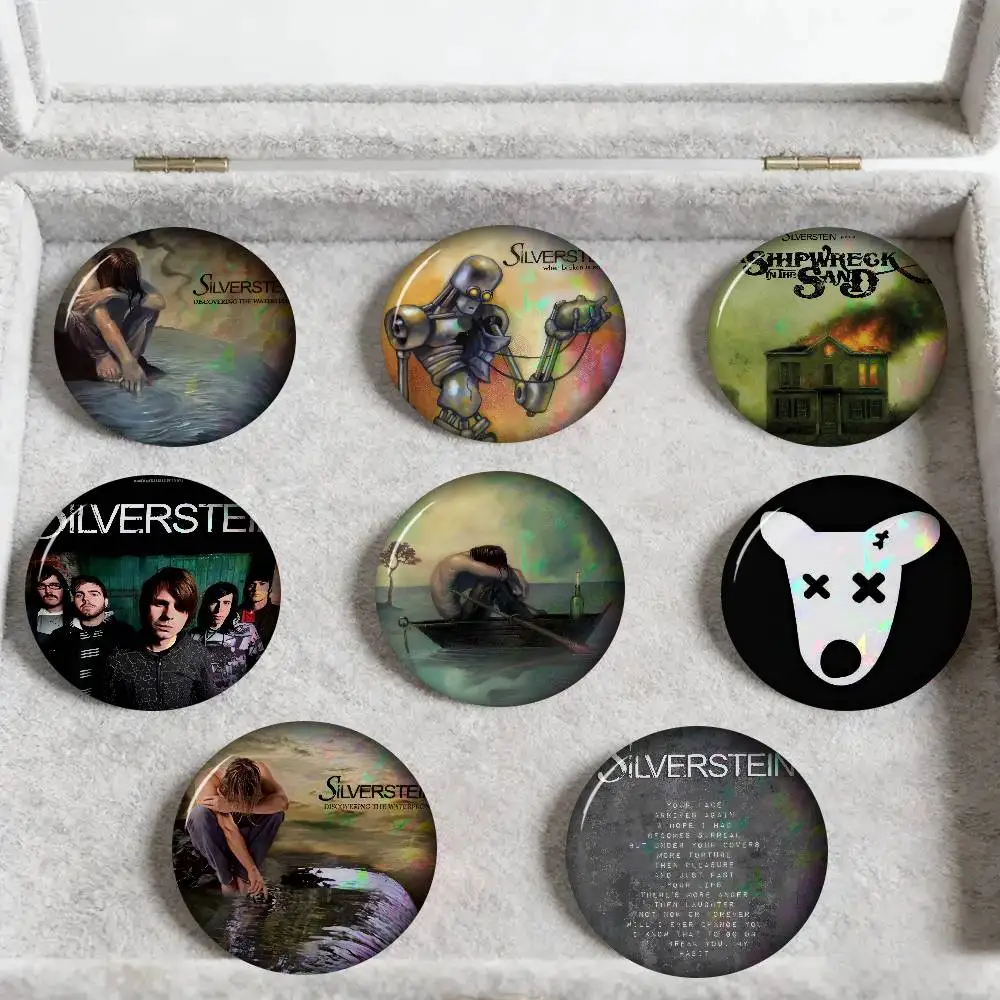 Post Hardcore Canadian Band S-Silverstein  New Brooches Soft Button Pin Gnarpy On A Skateboard Meme Badge Gamer Collection Gifts