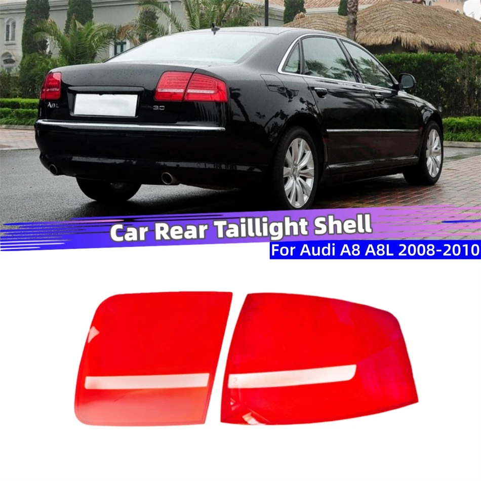 For Audi A8 A8L D3 2008 2009 2010 Car Interior Spare Parts Replacement Car Lights Shell Lampshade Caps Car Taillight Lens Cover