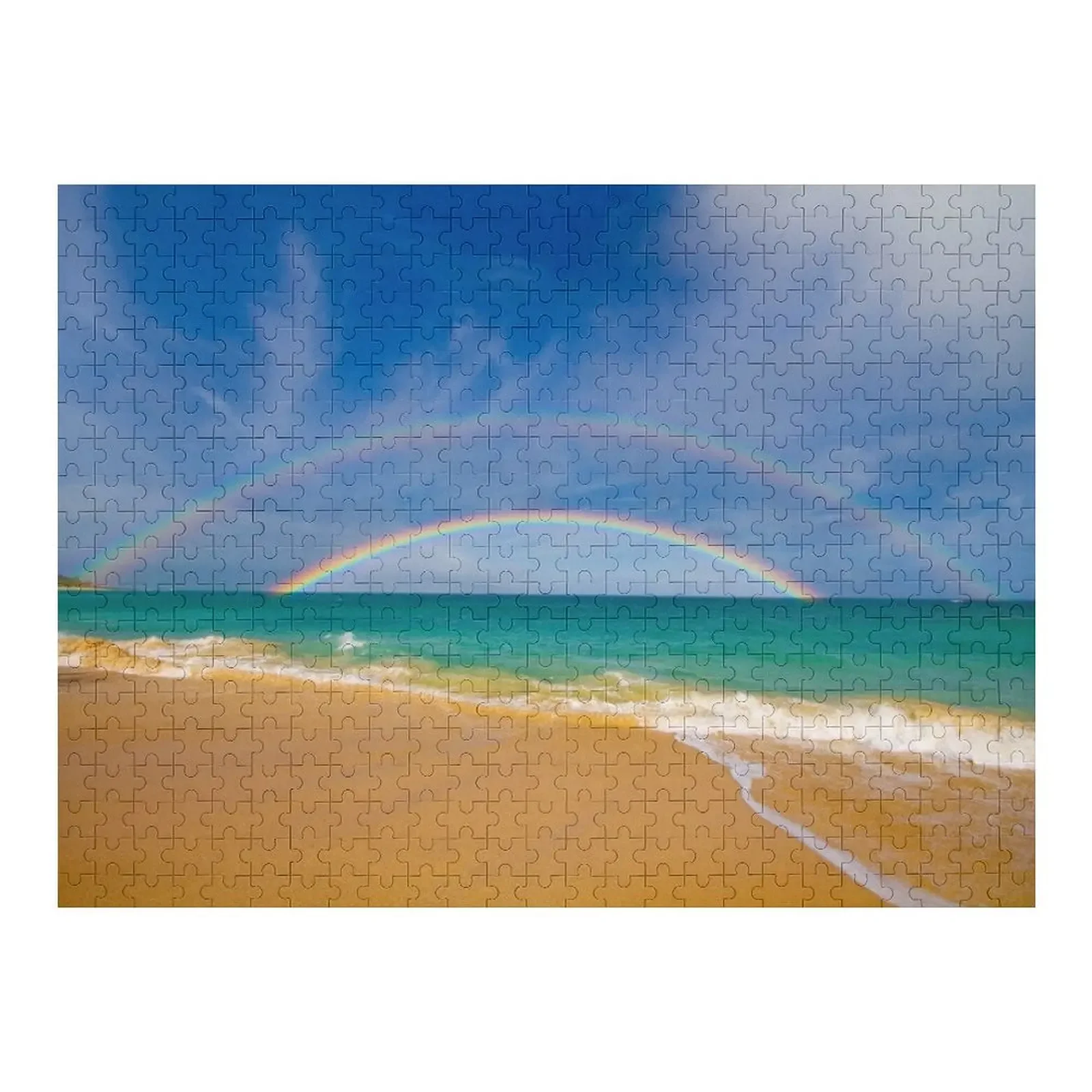 

Double Rainbow Baldwin Beach Jigsaw Puzzle Novel Toys For Children 2022 Custom Name Wood Personalized Gifts Photo Puzzle