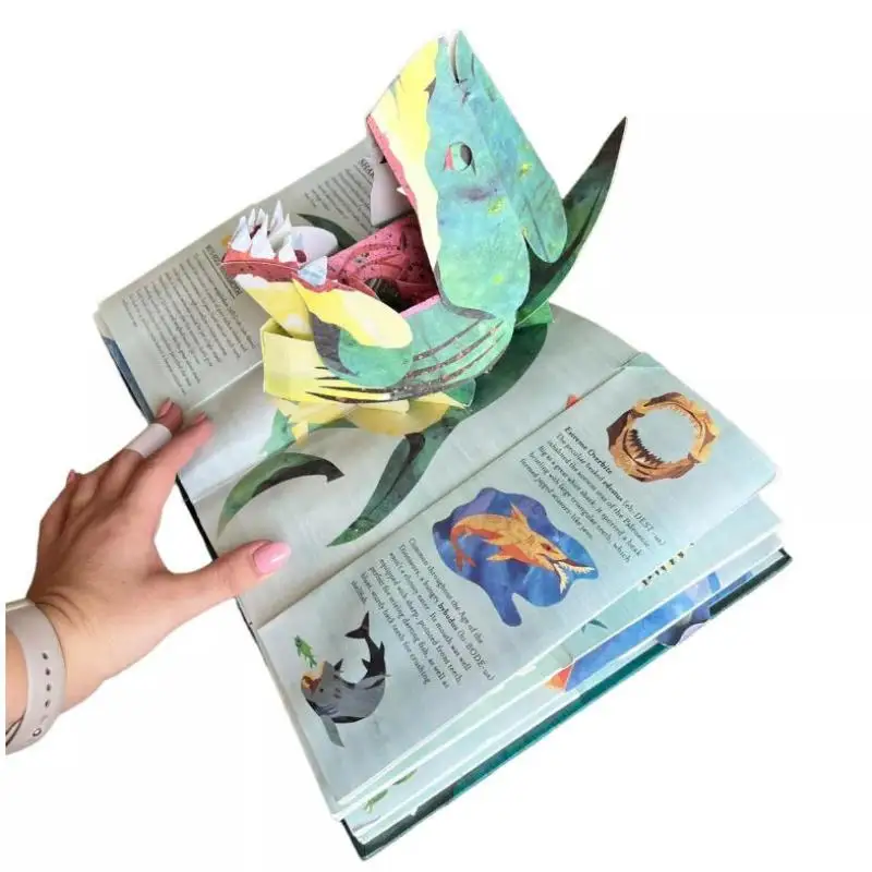 3D Sharks Model Book Gift Encyclopedia Prehistorica: Sharks And Other Sea Monsterss Vivid Illustrations Interactive