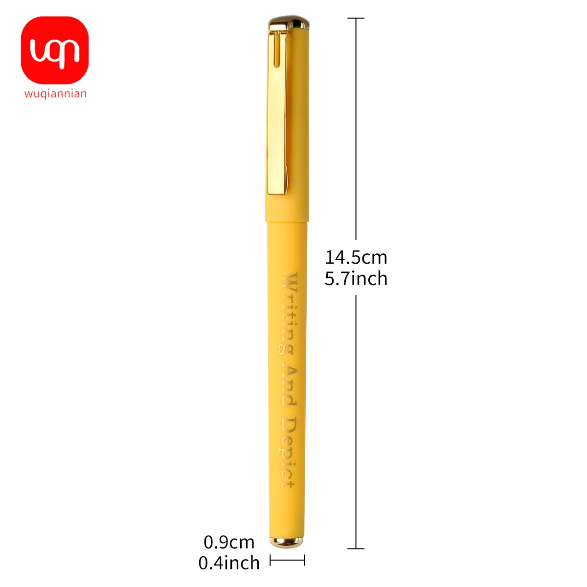 3/6/12pcs/set yellow gel pen 0.7MM ballpoint pen large capacity yellow ink calligraphy pen for office school stationery supplies