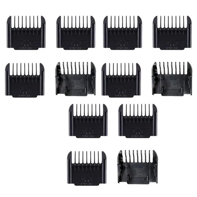 Electric Clipper Accessories,12Pcs Cut Clipper Limit Comb Guide Attachment Size Barber Replacement(1Mm,1Mm,2Mm,3Mm)-AT36