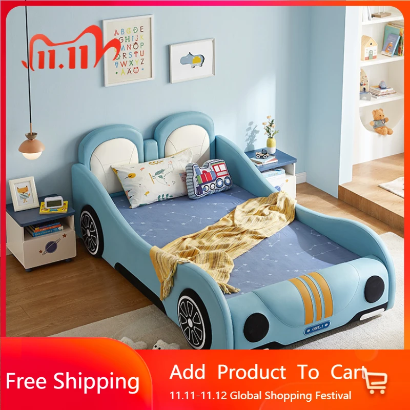 

Luxury Boys Modern Double Bed Kids Luxury Space Saving Beds Frames Baby Japanese Relaxing Letto Matrimoniale Trendy Furniture