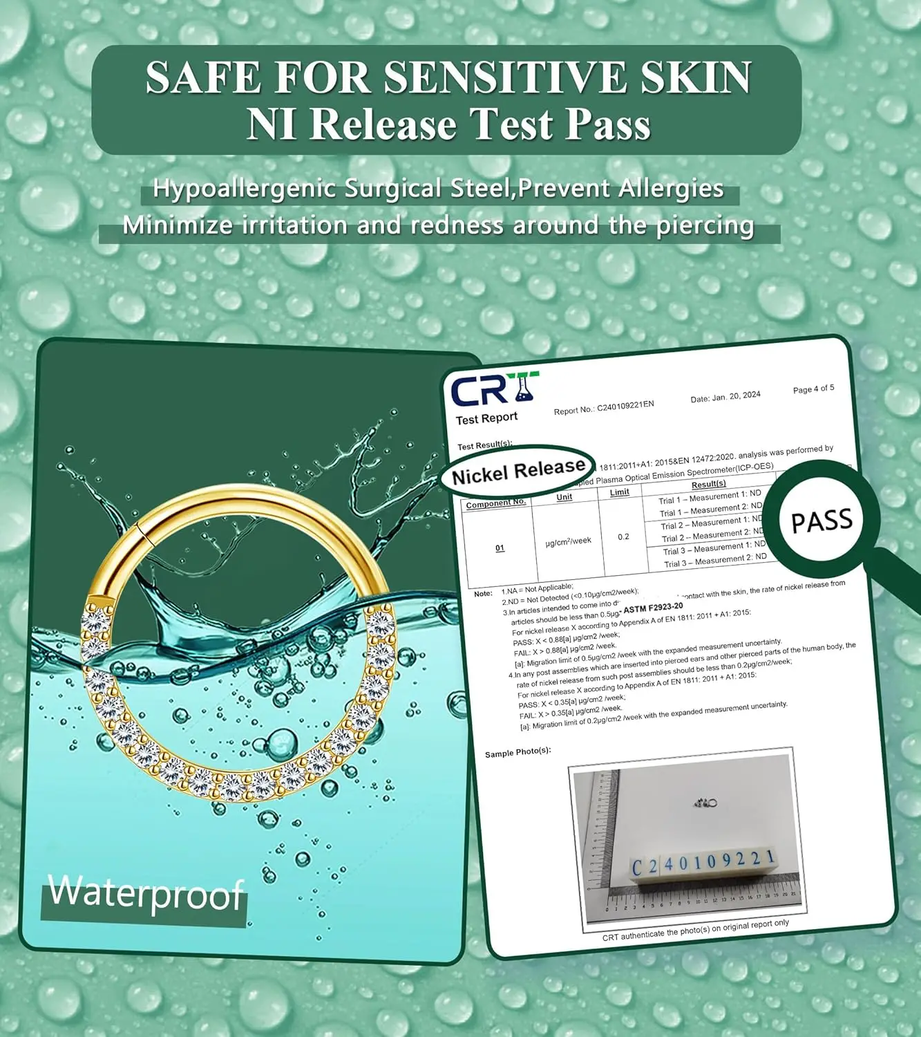 6 قطعة خواتم الحاجز الجراحية الصلب الأنف خواتم الأطواق للنساء الفرس متمحور الجزء اللولب الغضروف القرط الشفاه ثقب المجوهرات #3