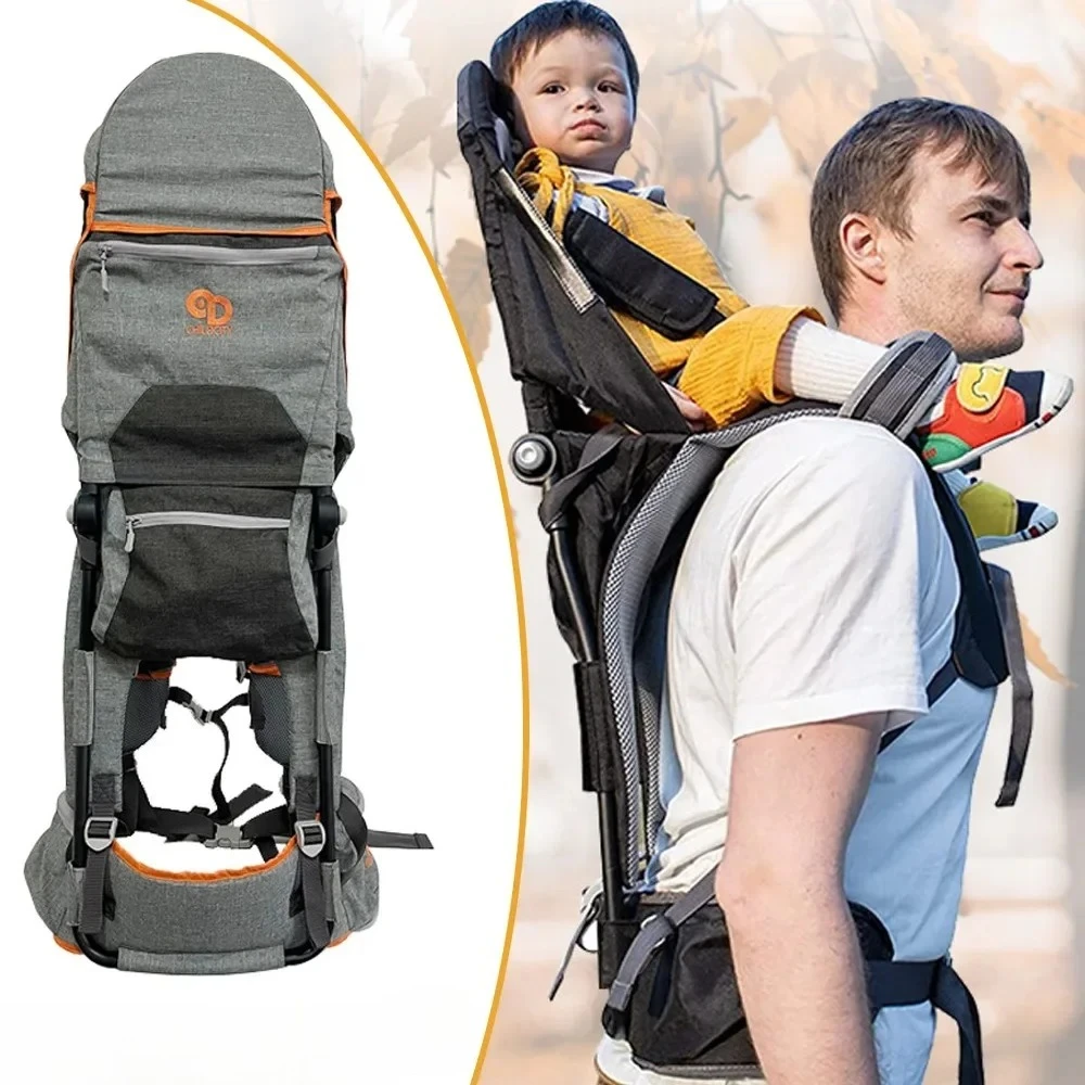 6ヶ月から5歳までのお子様に適したチャイルドキャリアサドルショルダーストラップ、ベビーバックパック、ハイキング用人間工学に基づいたベビーキャリア、1個