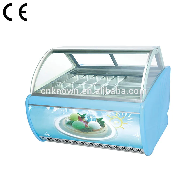 

12 pan ice cream popsicle cake display case refrigerator showcase with factory price free shipping by sea