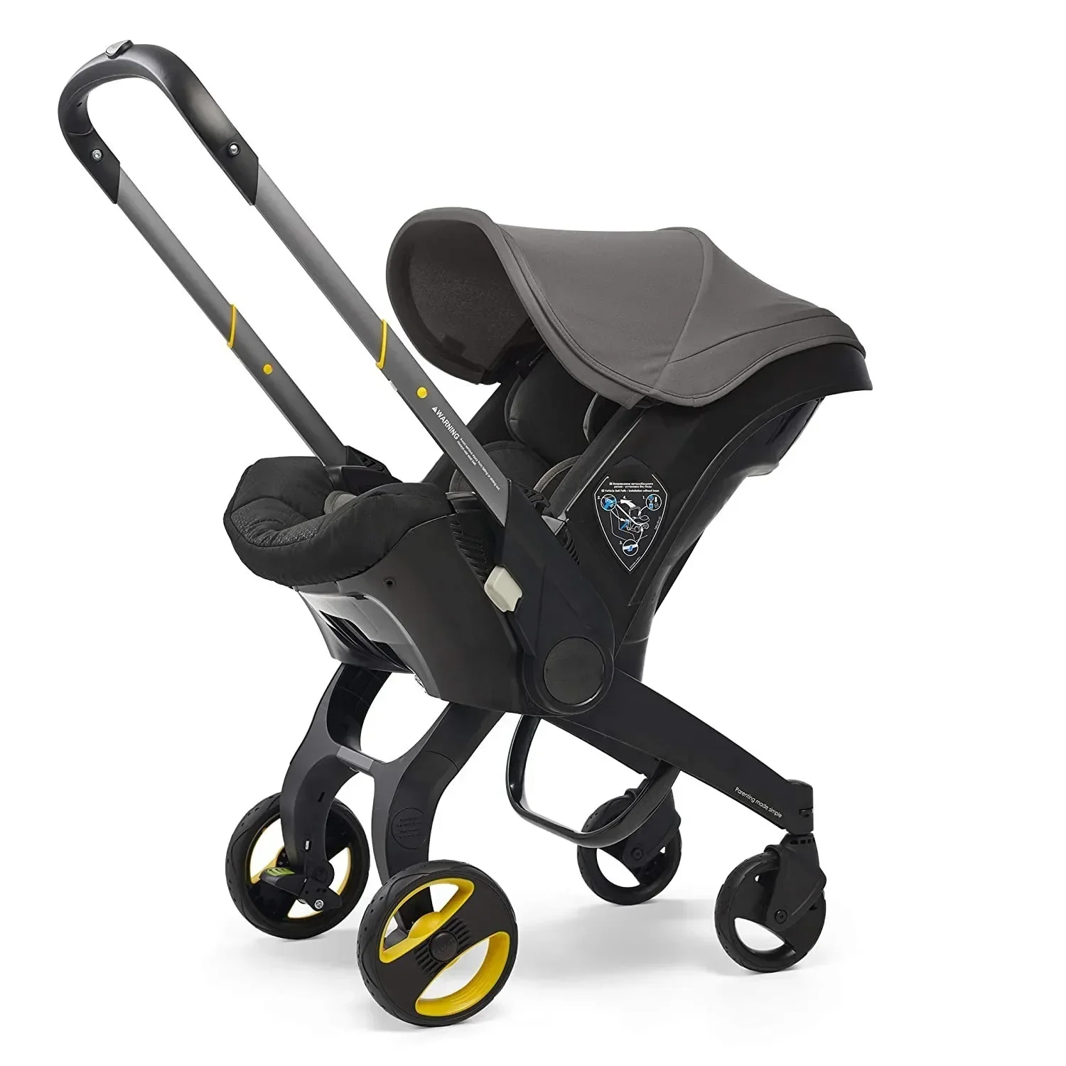 Poussette bébé 3 en 1 avec siège auto pour nouveau-né, landaus bébé, chariot de sécurité Bumoso, Cheshire Age, système de voyage léger